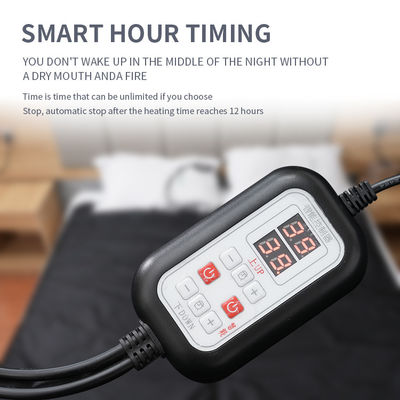 커스터마이징 할 수 있는 세탁 가능한 전기 가열 된 담요 안전 과열 보호