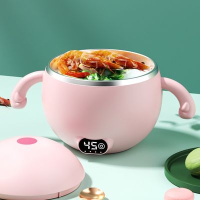 300ml 베이비 푸드 워머 볼 HW01 휴대용 전기 대형 스테인레스 스틸 베이비 푸드 컨테이너 여행용 워머