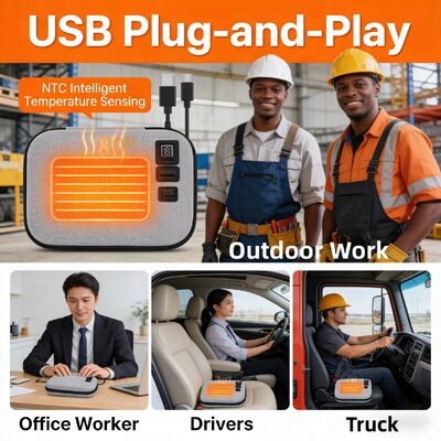 휴대용 접이식 식품 난방 봉지 식품 등급 알루미늄 필름 부착 및 USB 전원 난방 기술 언제든