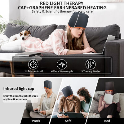 660nm 헤어 성장 캡 LED 적색광 테라피 및 270 LED 적색광 및 레이저 테라피 캡