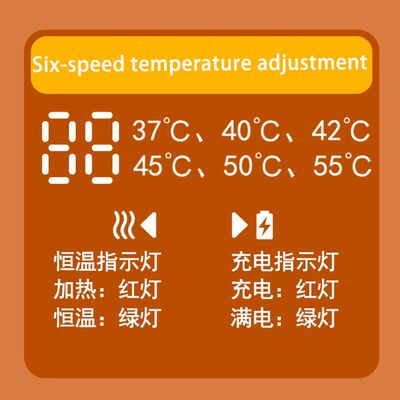 커스터마이징 할 수 있는 무선 충전 일정한 온도 야간 아기 병 온도 보편적인 모델