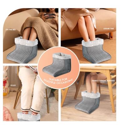 SHEERFOND Portable Winter USB Battery-Powered 220V Eco-friendly Polyester Adjustable Thermostat Ventilation Foot Warmth for