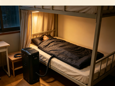 편안한 캠핑 여행 및 가정용 듀얼 존 온도 조절 기능이 있는 폴리우레탄 소재 냉장 침낭