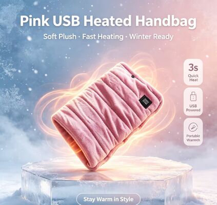 USB 전원 공급 장치와 휴대용 손 온도 부드러운 실크 직물 표면 일정한 난방 기능 가벼운 콤팩트 디자인 및 안전 보호