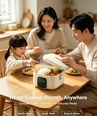 파스터라이제이션 전기 가열 된 점심 상자 USB 전원, 500ml 304 스테인레스 스틸 식품 난방 용기, 다 온도 제어