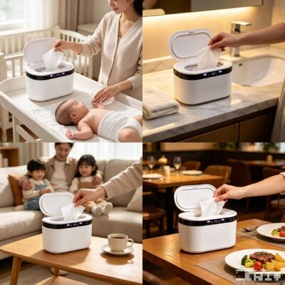 Baby Wipe Warmer & Heated Wet Wipes Dispenser