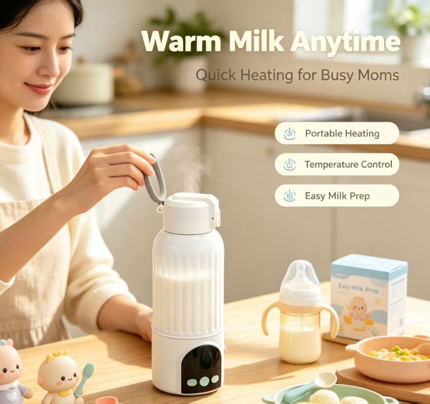 유아병 온도 가온기 휴대용 USB 가동 우유 온도 조절기 여행 및 가정용 17oz 병에 적합