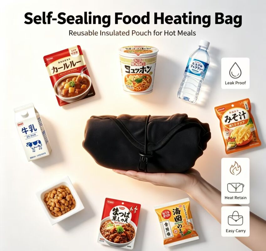 휴대용 자폐식품 난방 봉지, 재사용 가능한 난방 봉지, 인스턴트 누드리스, 커리, 준비식품에 적합
