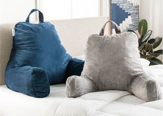 팔걸이 포함 전동 침대 휴식 베개, 솜 채운 힐링 독서 베개