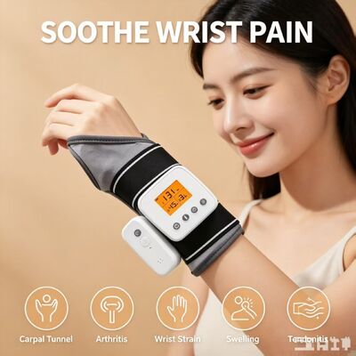 가열 진동 손목 치료 보호대 | 3가지 열 및 시간 모드, 3000mAh USB 충전 가열 손목 지지대, 손목 통증, 건초염 및 관절염 완화